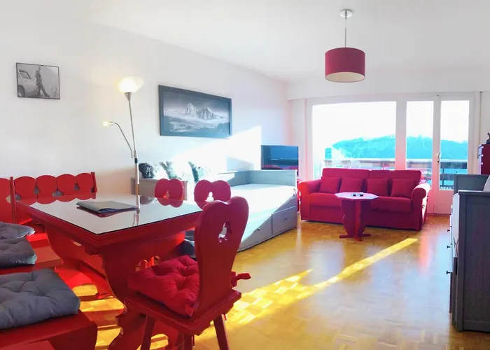 Апартаменты Pied-a-terre In Crans-montana, Pool And View - Swiss Alps *